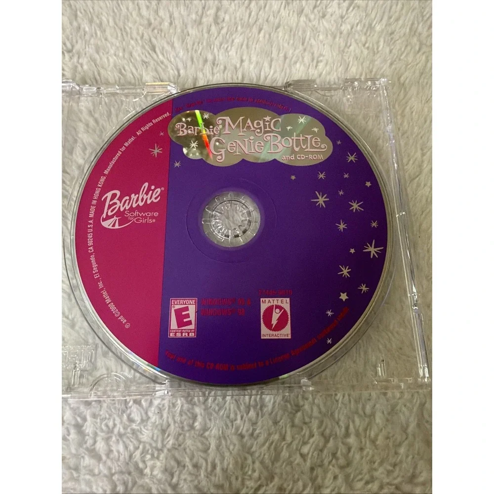 Barbie Magic Genie Bottle PC CD ROM Game 2000 Mattel Vtg